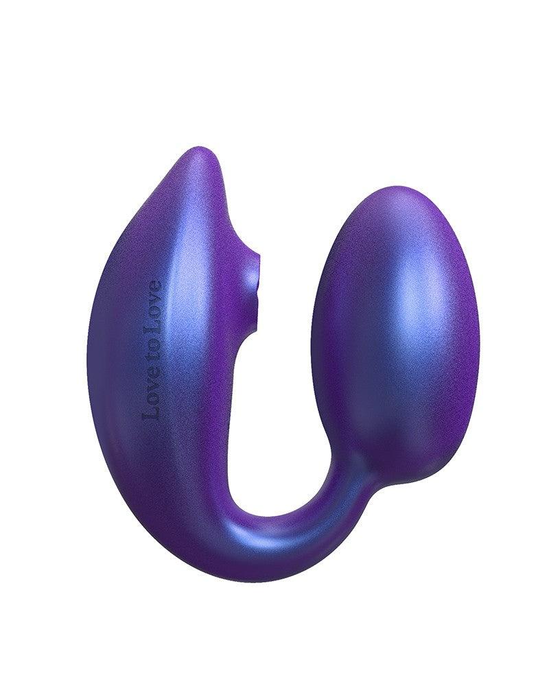 Love to Love - Wonderlover - Luchtdruk Vibrator en G-spot Vibrerend Eitje - Paars