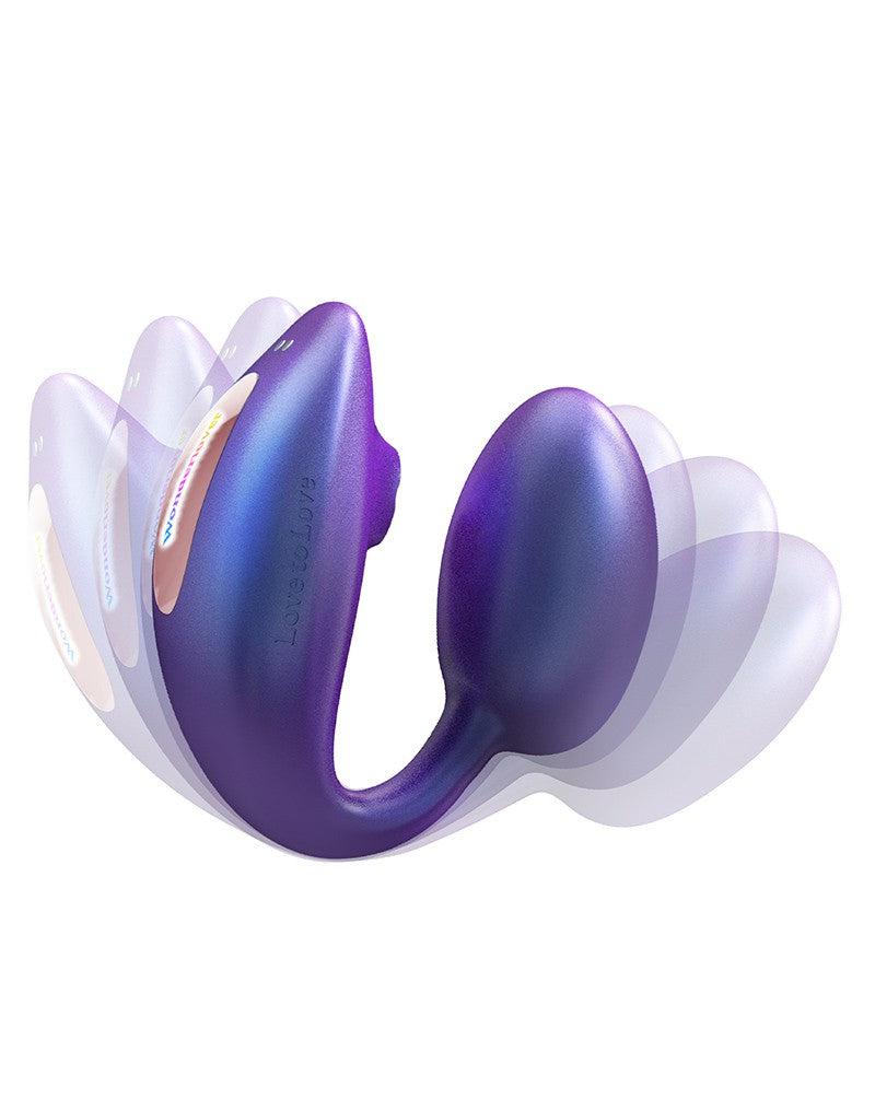 Love to Love - Wonderlover - Luchtdruk Vibrator en G-spot Vibrerend Eitje - Paars