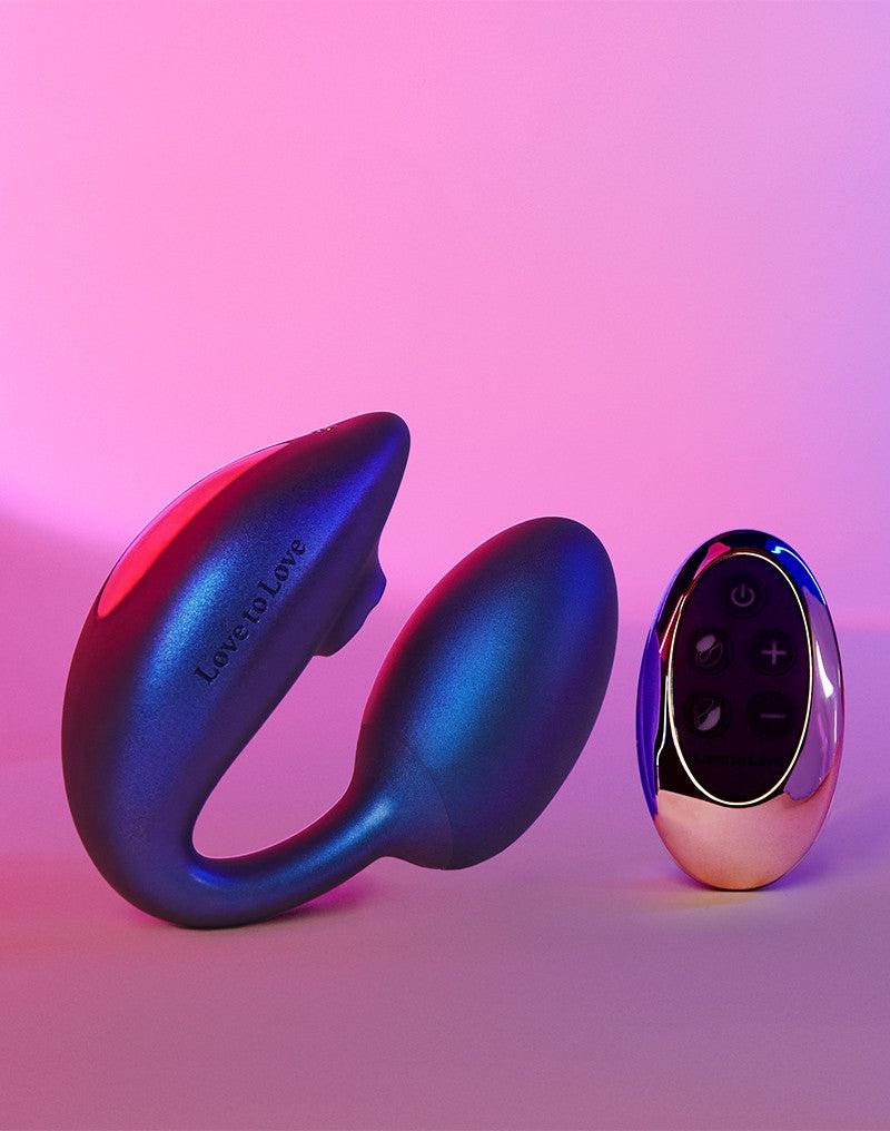 Love to Love - Wonderlover - Luchtdruk Vibrator en G-spot Vibrerend Eitje - Paars