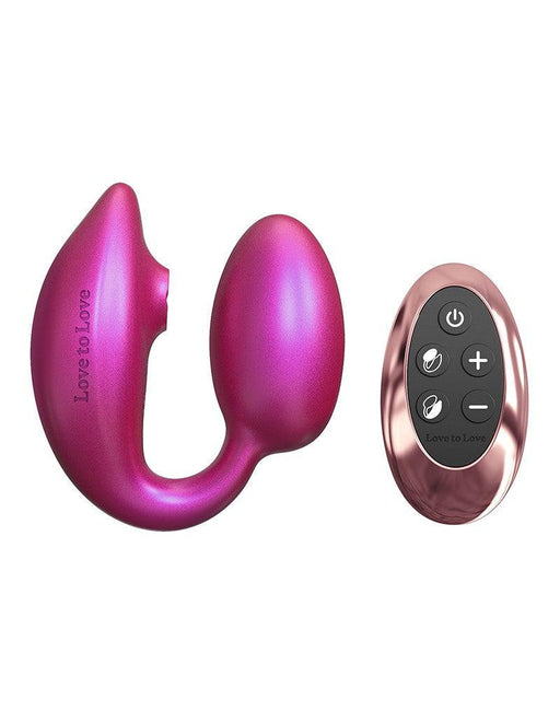 Love to Love - Wonderlover - Luchtdruk Vibrator en G-spot Vibrerend Eitje - Roze
