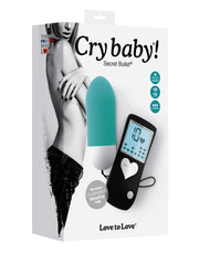 Love to Love - Cry Baby - Vibrerend Eitje Met Afstandsbediening - Turquoise
