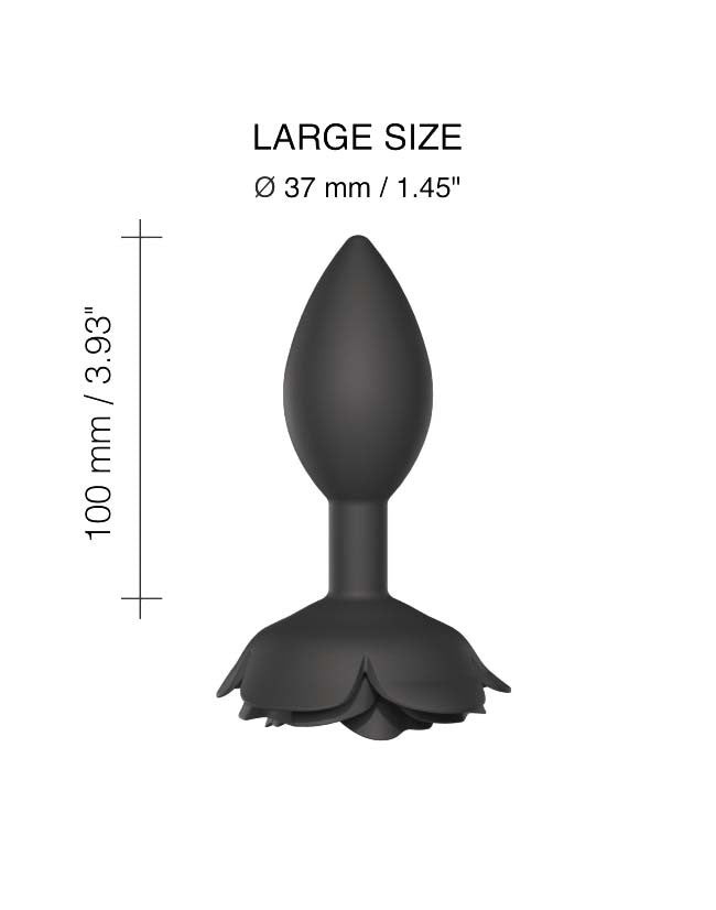 Love to Love - Open Roos Buttplug - Maat L - Zwart