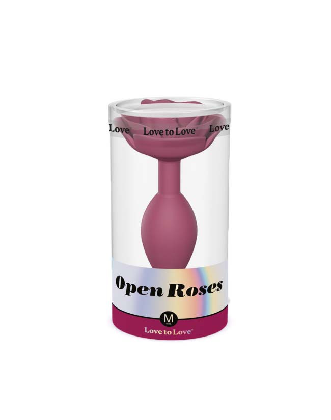 Love to Love - Open Roos Buttplug - Maat M - Rood