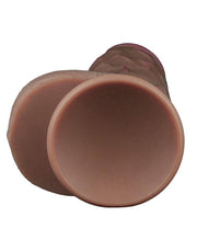 LoveToy - Dubbellaagse Siliconen Dildo XXL - Lengte 31 cm - Diameter 7.6 cm - Bruin
