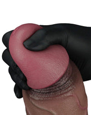LoveToy - Dubbellaagse Siliconen Dildo XXL - Lengte 31 cm - Diameter 7.6 cm - Bruin