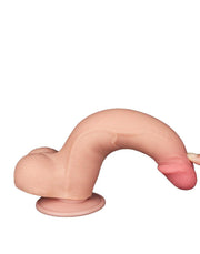 LoveToy - Sliding Skin Dildo - Lengte 20.8 cm - Diameter 4 cm - Lichte Huidskleur
