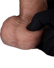 LoveToy - Dubbellaags Siliconen Dildo - 19,5 cm x Ø 3,7 cm - Bruin