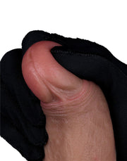 LoveToy - Dubbellaags Siliconen Dildo - 22 cm x Ø 4,2 cm - Bruin