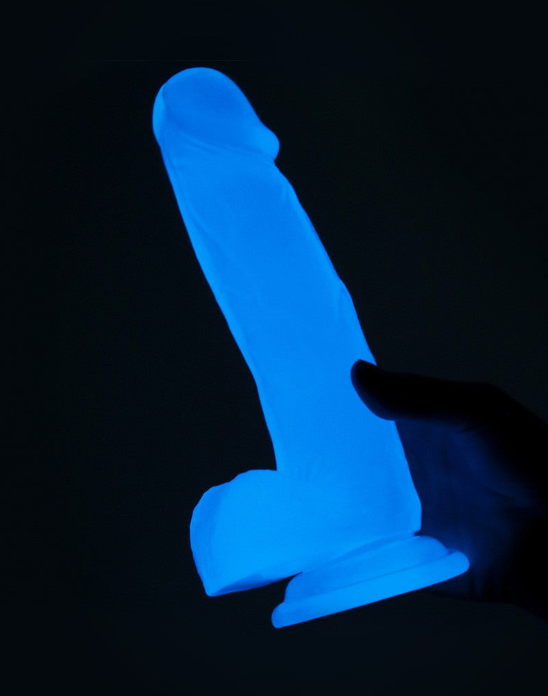 LoveToy - Lumino Play - Dildo - 19 cm - Glow In The Dark