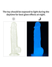 LoveToy - Lumino Play - Dildo - 21.5 cm - Glow In The Dark