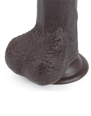 LoveToy - Dildo Met Sliding Skin Technologie - 17.5 x 3.5 cm - Bruin