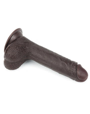 LoveToy - Dildo Met Sliding Skin Technologie - 17.5 x 3.5 cm - Bruin