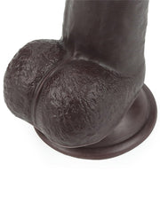 LoveToy - Dildo Met Sliding Skin Technologie - 24 x 4.5 cm - Bruin