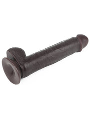 LoveToy - Dildo Met Sliding Skin Technologie - 24 x 4.5 cm - Bruin