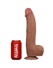 LoveToy - Sliding Skin Dildo - Lengte 31 cm - Bruin