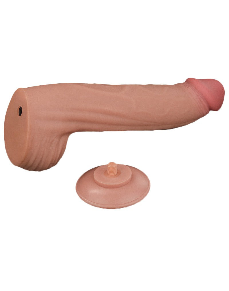 LoveToy - Sliding Skin Dildo - Lengte 31 cm - Lichte Huidskleur