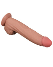 LoveToy - Sliding Skin Dildo - Lengte 31 cm - Lichte Huidskleur
