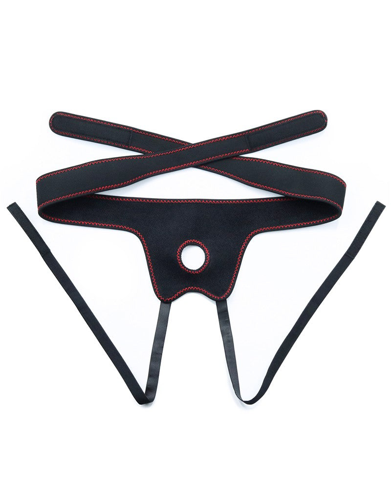 LoveToy - Easy Strap-on Set Met Dildo - 18 cm - Lichte Huidskleur