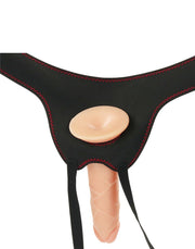 LoveToy - Easy Strap-on Set Met Dildo - 19 cm - Lichte Huidskleur