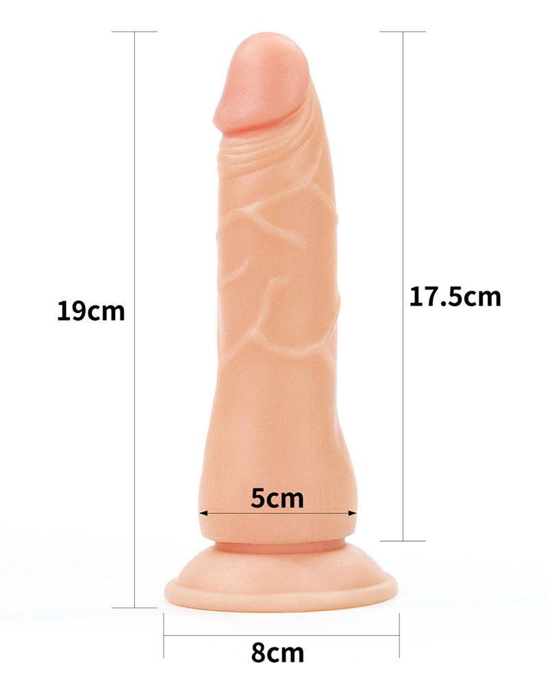LoveToy - Easy Strap-on Set Met Dildo - 19 cm - Lichte Huidskleur