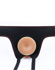 LoveToy - Easy Strap-on Set Met Dildo - 19 cm Met Balzak - Lichte Huidskleur