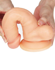 LoveToy - Easy Strap-on Set Met Dildo - 19 cm Met Balzak - Lichte Huidskleur