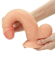 LoveToy - Easy Strap-on Set Met Dildo - 21,5 cm Met Balzak - Lichte Huidskleur