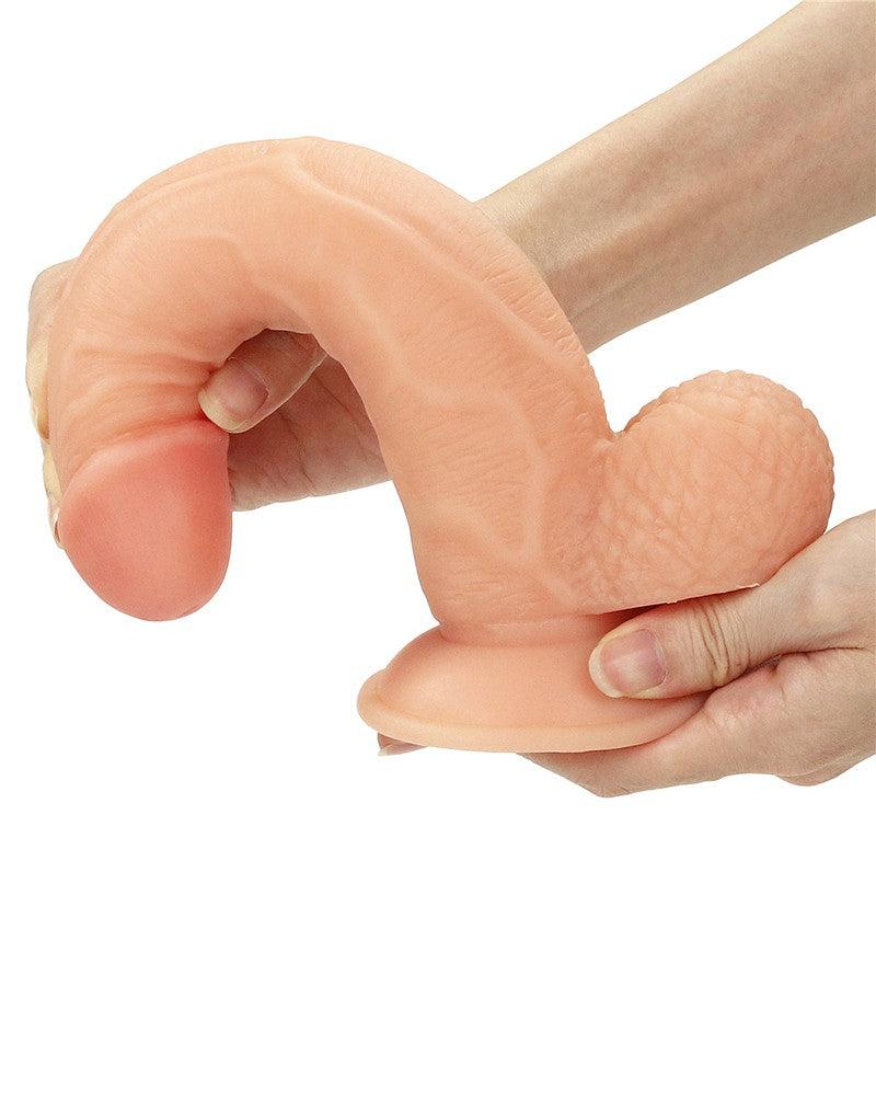 LoveToy - Easy Strap-on Set Met Dildo - 21,5 cm Met Balzak - Lichte Huidskleur