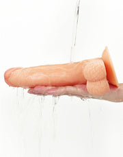 LoveToy - Easy Strap-on Set Met Dildo - 21,5 cm Met Balzak - Lichte Huidskleur