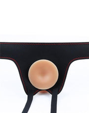 LoveToy - Easy Strap-on Set Met Dildo - 21,5 cm Met Balzak - Lichte Huidskleur