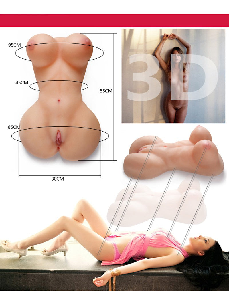 LoveToy - F*ck Me Bare Mega Masturbator - Weegt bijna 10 kg!