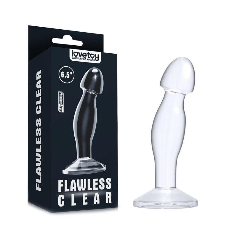 LoveToy - Flawless - Transparante Prostaat Plug - 16.5 cm