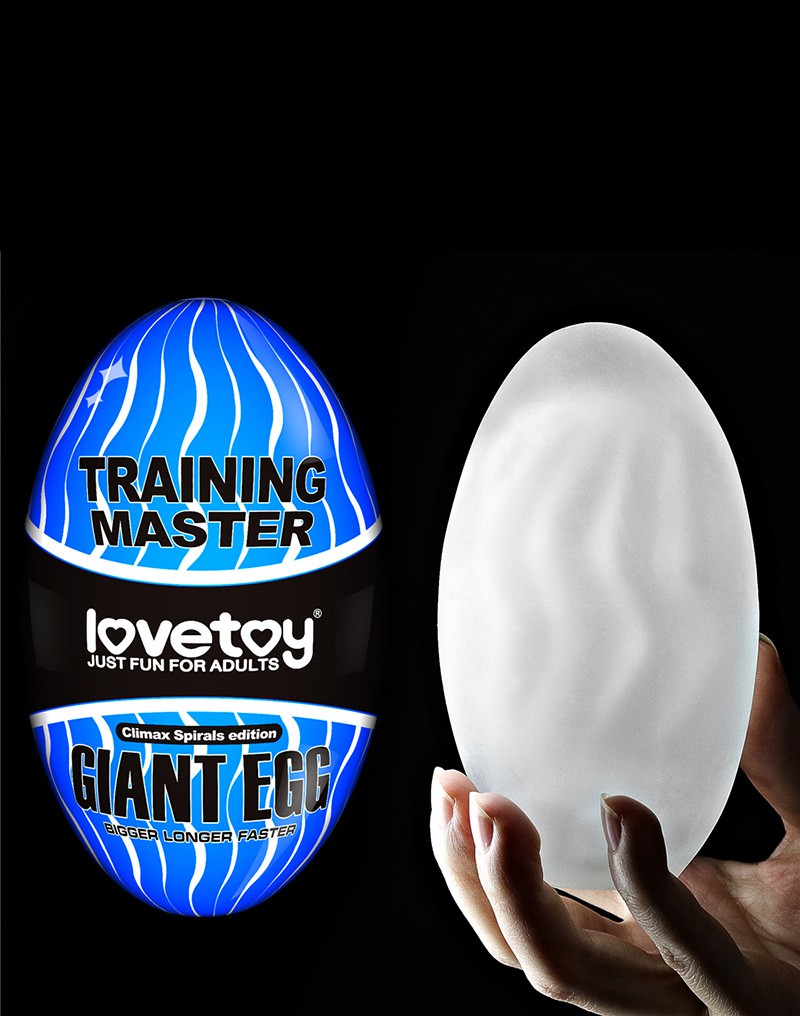 LoveToy - Giant Egg - Masturbator Ei - Blauw