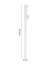 LoveToy - Herbruikbare Piemel Drinkrietjes - Glow In The dark