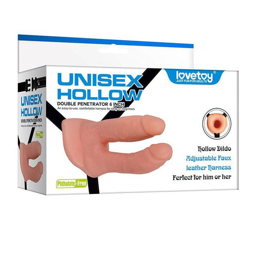 LoveToy - Holle Dubbele Penetratie Strap-on 15 cm