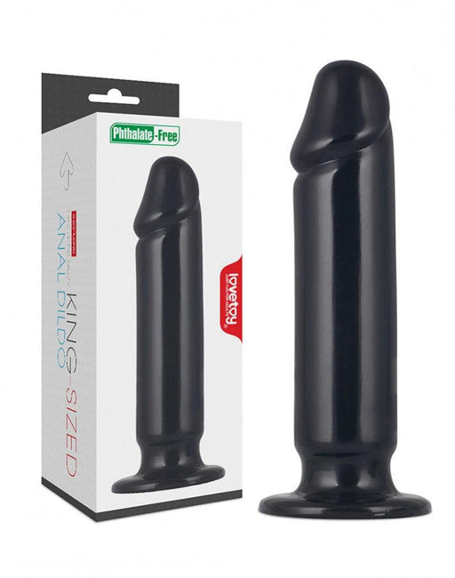 LoveToy - King Size Anaal Dildo 23 x 5 cm - Zwart