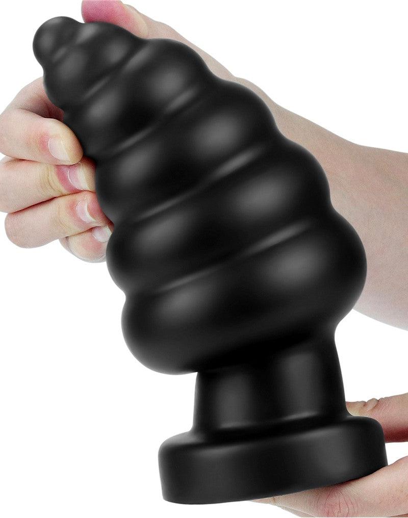 LoveToy - Anal Cracker - King Size Vibrerende Buttplug - 18 cm - Zwart