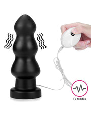 LoveToy - Anal Rigger - King Size Vibrerende Buttplug 20 cm - Zwart