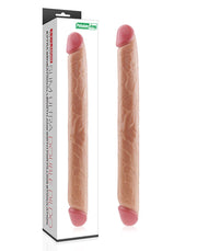 LoveToy - Kingsize Slim Ultra Dubbele Dildo 45 cm - Lichte Huidskleur