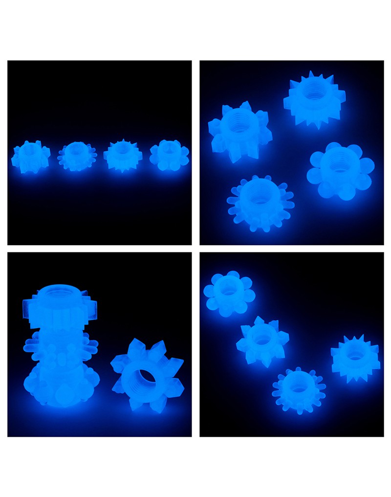 LoveToy - Lumino Play - Cockringen Set - 4-delig - Glow In The dark