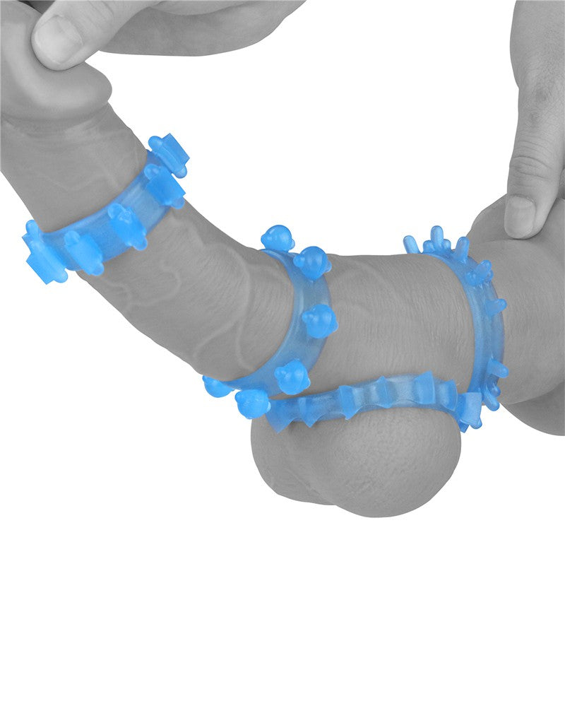 LoveToy - Lumino Play - Cockringen Set - 4-delig - Glow In The dark