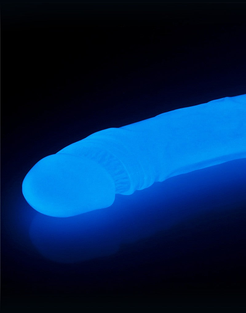 LoveToy - Lumino Play - Dubbele Dildo - 37 cm - Glow In The dark