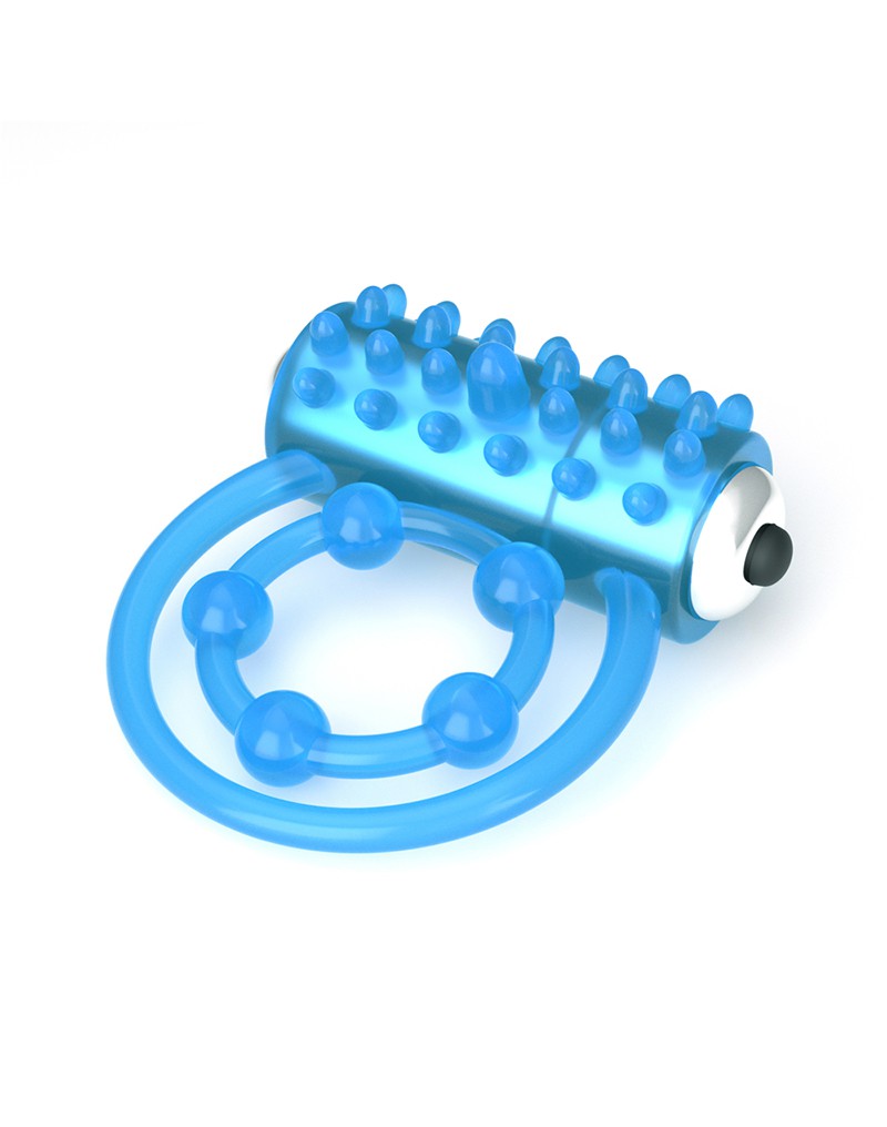 LoveToy - Lumino Play - Vibrerende Cockring Met Nopjes- Glow In The dark