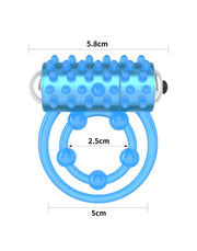 LoveToy - Lumino Play - Vibrerende Cockring Met Nopjes- Glow In The dark