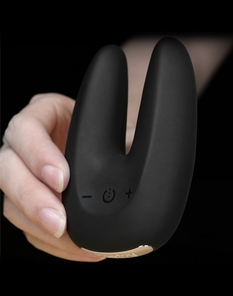 LoveToy - O-Sensual Rapture Twin - Clitoris of Tepel Vibrator - Zwart