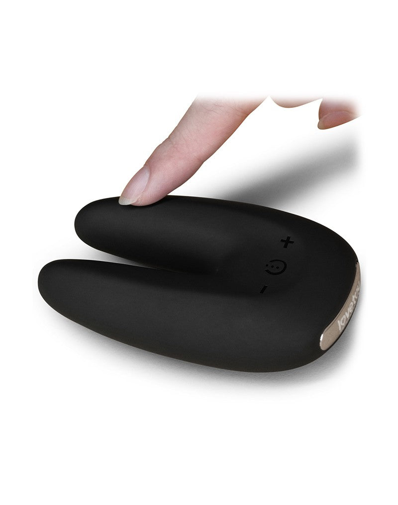 LoveToy - O-Sensual Rapture Twin - Clitoris of Tepel Vibrator - Zwart