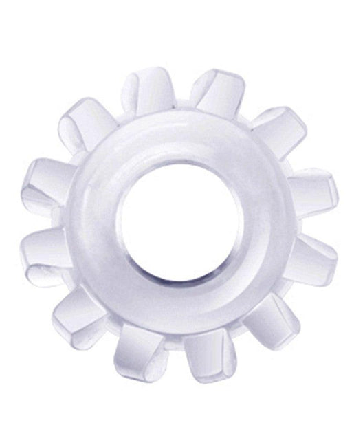 LoveToy - PowerPlus - Flexibele Cockring Tandwiel Groot - Transparant