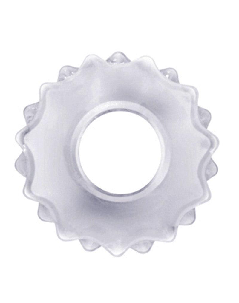 LoveToy - PowerPlus - Flexibele Cockring Tandwiel - Transparant
