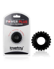 LoveToy - PowerPlus - Flexibele Cockring Tandwiel - Zwart