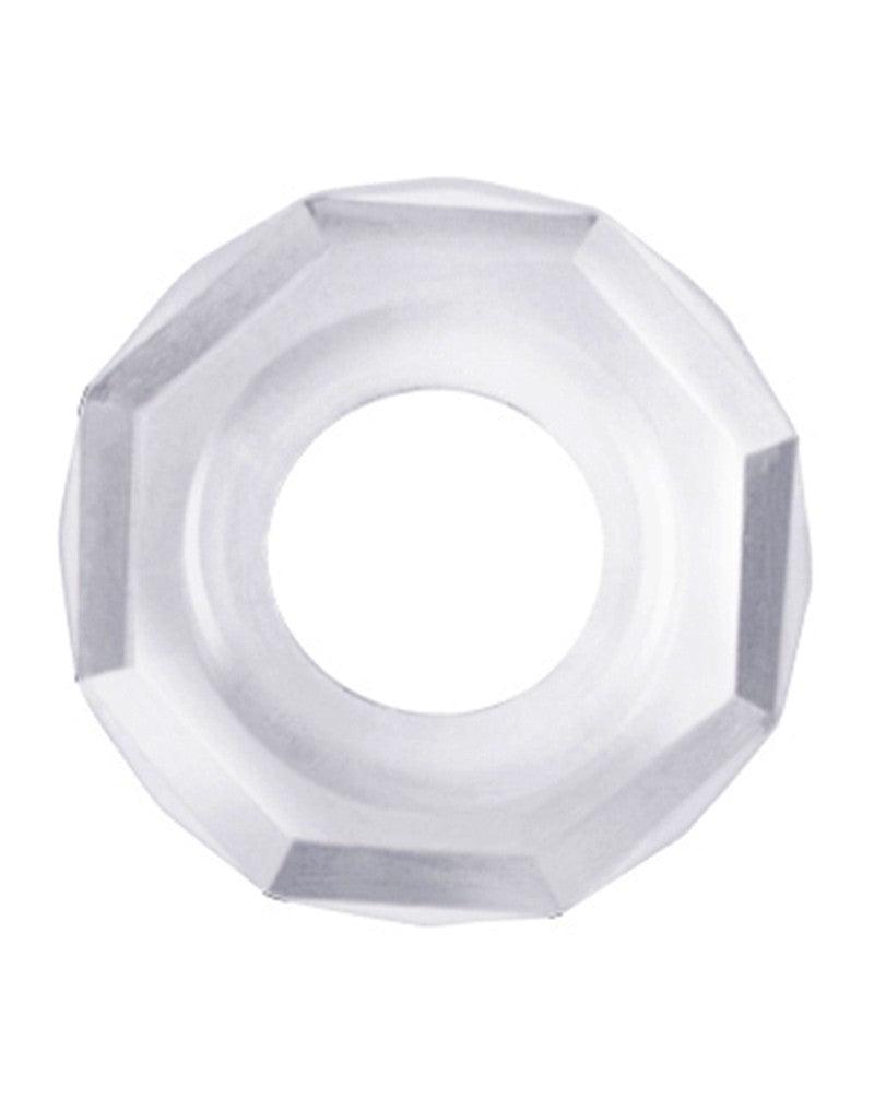 LoveToy - PowerPlus - Flexibele Cockring Gehoekt - Transparant